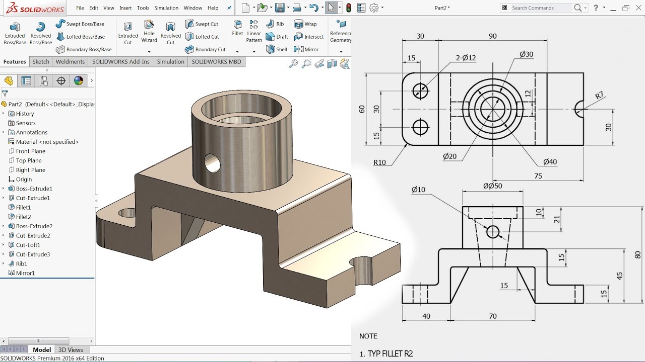 solidworks 2018 tutorial for beginners